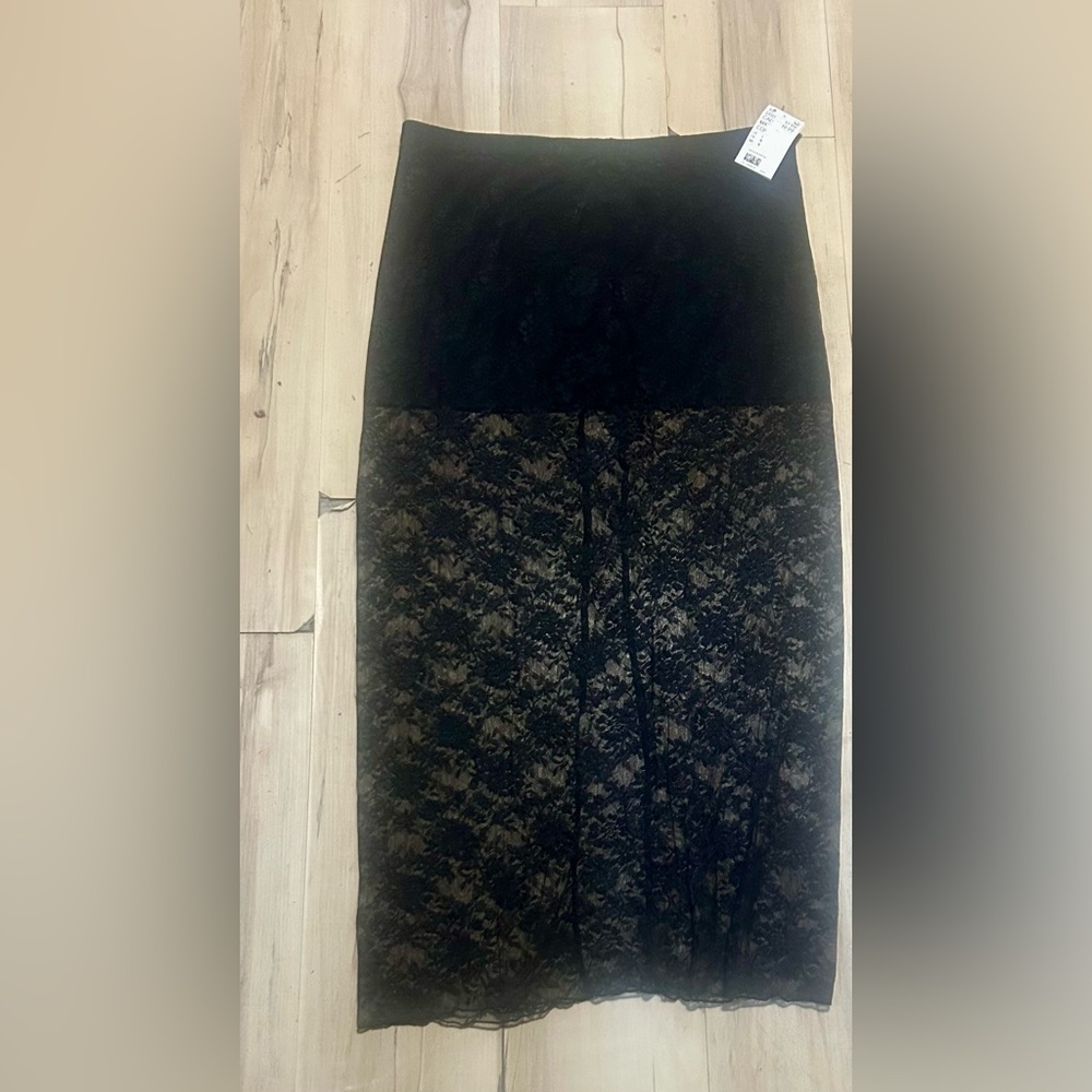 Ribbed Pencil Skirt - Black - Ladies | H&M US (Dea)